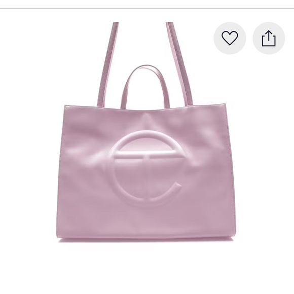 Authentic Telfar Large Bubblegum Pink Shopping Bag - Picture 2 of 4